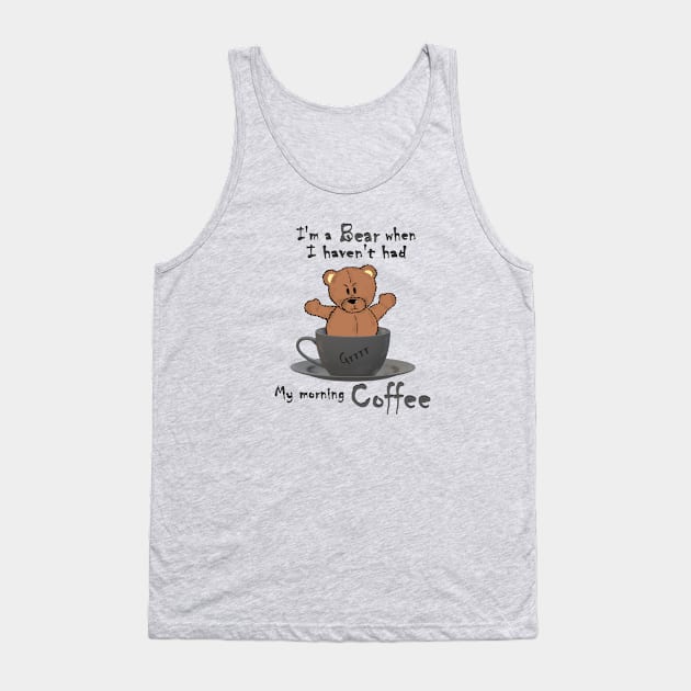 Bear in the morning Tank Top by KJKlassiks